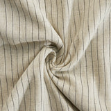 Collarless Striped Button-Front Midi