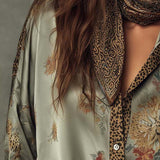 Satin Floral Shirt