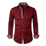 Paisley Accent Button-Up Shirt