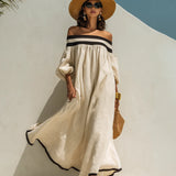 Color-Blocked Maxi Dress