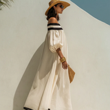 Color-Blocked Maxi Dress