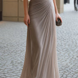 Draped Cowl Maxi Dress