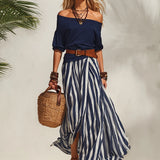 Off-Shoulder Skirt Set