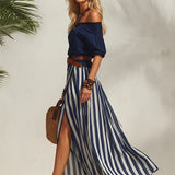 Off-Shoulder Skirt Set