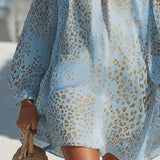 Bohemian Cold-Shoulder Mini Dress