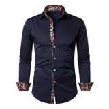 Paisley Accent Button-Up Shirt