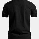 Stand Collar Short Sleeve Shirt