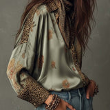 Satin Floral Shirt