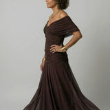 Off-Shoulder Midi Dress