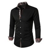 Paisley Accent Button-Up Shirt