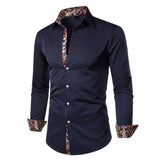 Paisley Accent Button-Up Shirt