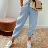 Relaxed Casual Drawstring Pants