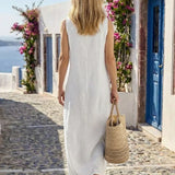 Sleeveless Relaxed Midi Dress