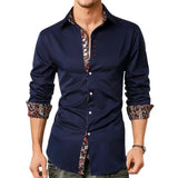 Paisley Accent Button-Up Shirt