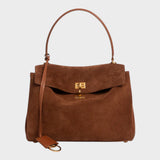 Minimalist Turn-Lock Flap Handbag