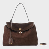 Minimalist Turn-Lock Flap Handbag