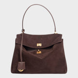 Minimalist Turn-Lock Flap Handbag