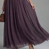 Keyhole Gathered Maxi Dress