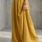 Cross-Front Wide-Leg Jumpsuit