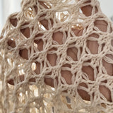 Open-Front Crochet Knit Cardigan