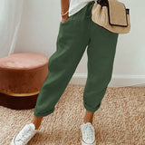 Relaxed Casual Drawstring Pants