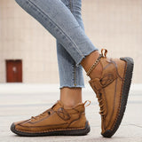 Stitch Detail Lace-Up Sneakers