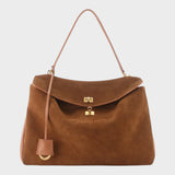 Minimalist Turn-Lock Flap Handbag