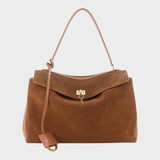 Minimalist Turn-Lock Flap Handbag