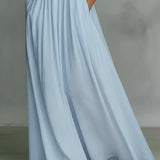 Sleeveless Stand Neck Maxi Dress