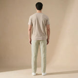Men's Elastic Waist Regular Fit Trousers