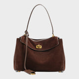 Minimalist Turn-Lock Flap Handbag
