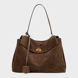 Minimalist Turn-Lock Flap Handbag