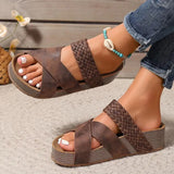 Orthopedic Leather Slide Sandals