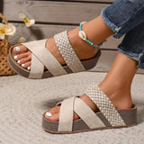 Orthopedic Leather Slide Sandals