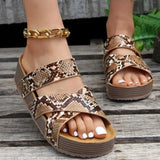 Orthopedic Leather Slide Sandals