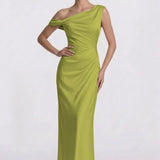 Sheath Floor Length Bridesmaid Dress