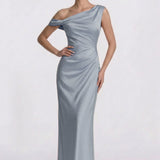 Sheath Floor Length Bridesmaid Dress