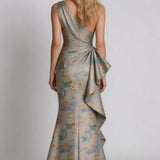 Mermaid Floor Length Mother of the Bride Dress
