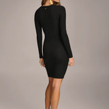Ruched Long Sleeve Dress
