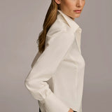 Collared Button Down Blouse