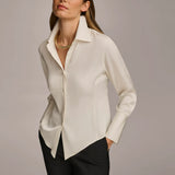 Collared Button Down Blouse