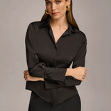 Collared Button Down Blouse