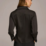 Collared Button Down Blouse