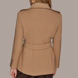 Belted Military Blazer