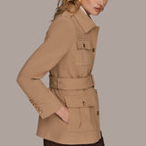 Belted Military Blazer