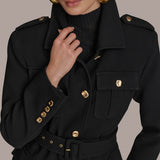 Belted Military Blazer