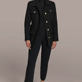 Belted Military Blazer