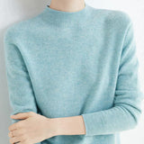 Mock Neck Knit Pullover