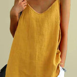 Spaghetti Strap V-Neck Cami Top