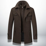 Slim Fit Layered Winter Coat